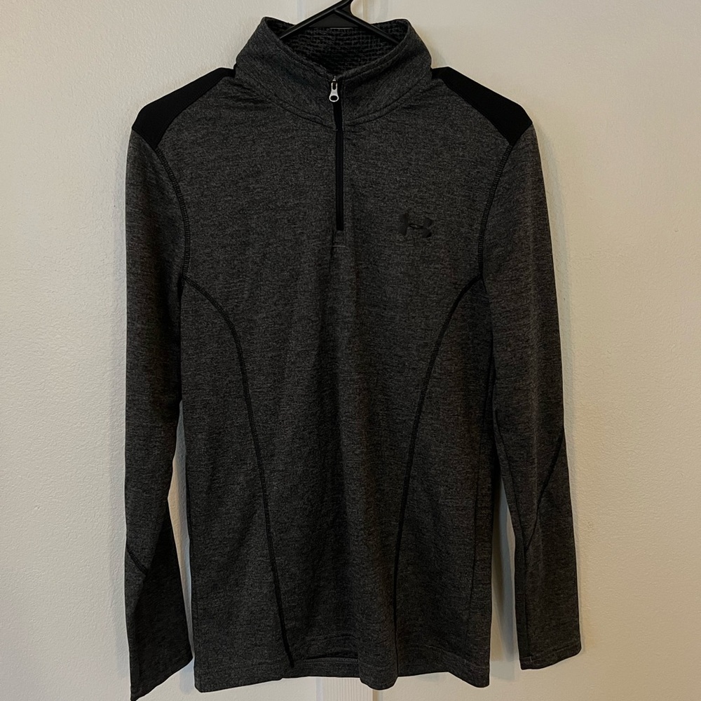 Grey/Black Under Armor 1/4 zip